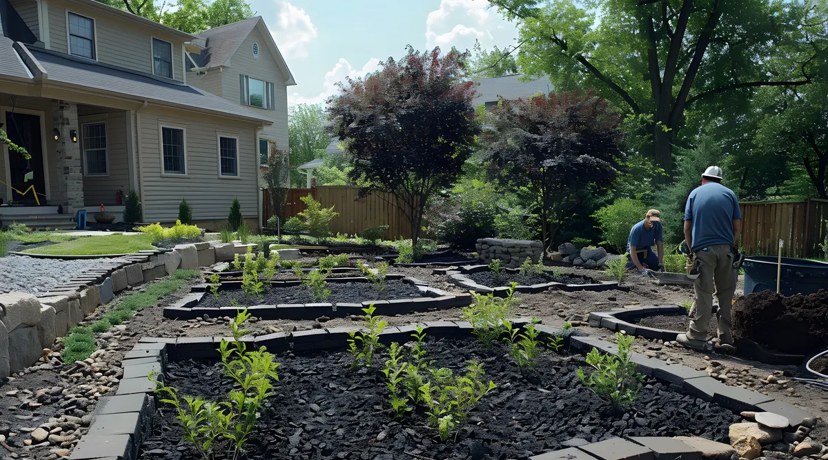 Landscape Construction project in Novato, Marin County