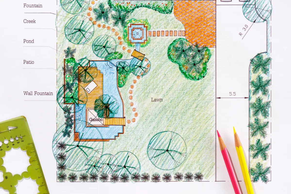 Landscape Design work in progress in Novato and Marin County