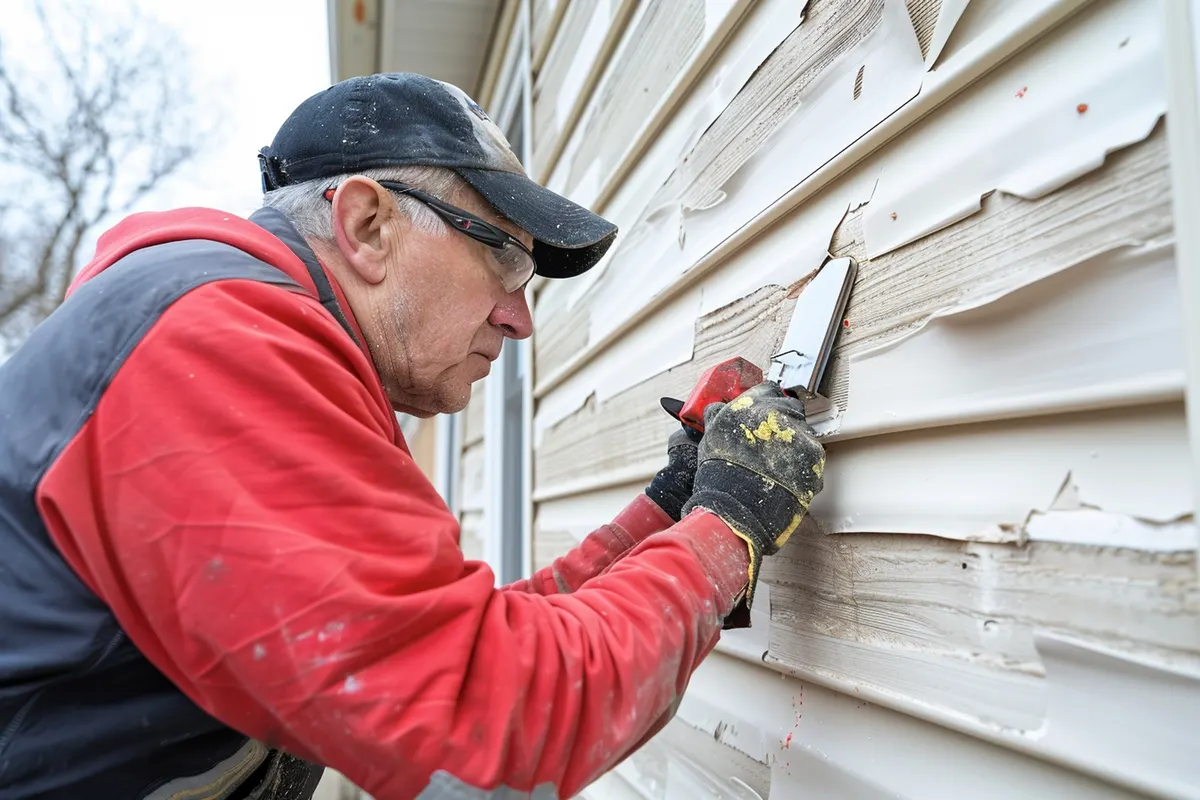 Siding & Dry Rot Repair work in progress in Novato and Marin County